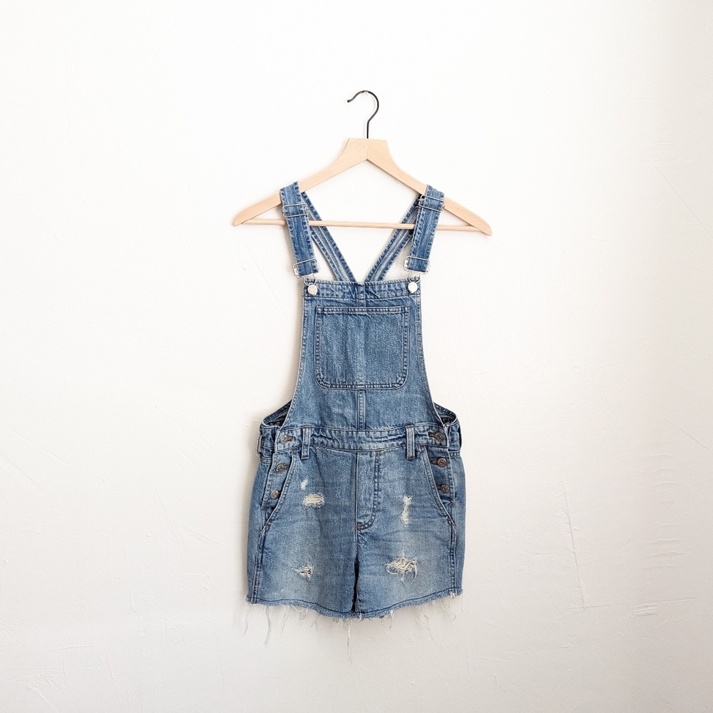 Madewell Denim Shorts Overalls